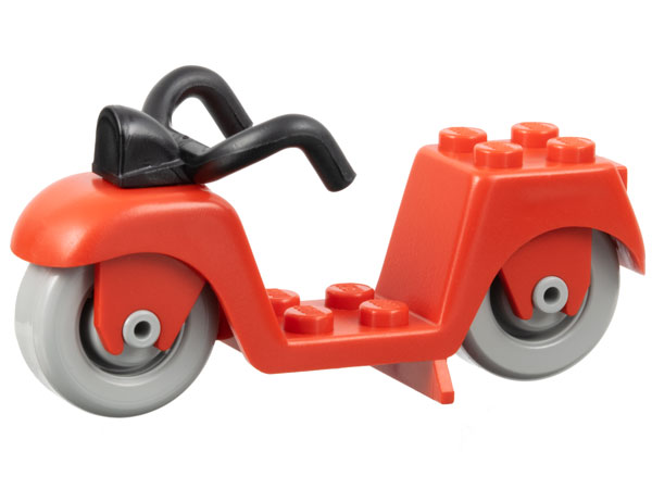 fabac3 | Fabuland Scooter with Black Handlebars and Light Gray Wheels | LEGOPART