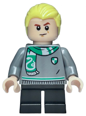 Draco Malfoy - Slytherin Sweater and Scarf, Black Short Legs LEGO hp520