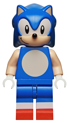 Sonic the Hedgehog - Light Nougat Face and Arms, Grin to Right LEGO idea104