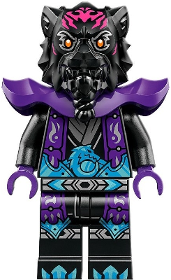 Lord Ras - Dark Pink Markings, Dark Purple Robe and Shoulder Armor LEGO njo0862