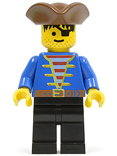 Pirate Blue Jacket LEGO pi080 | Fyrebrick.be