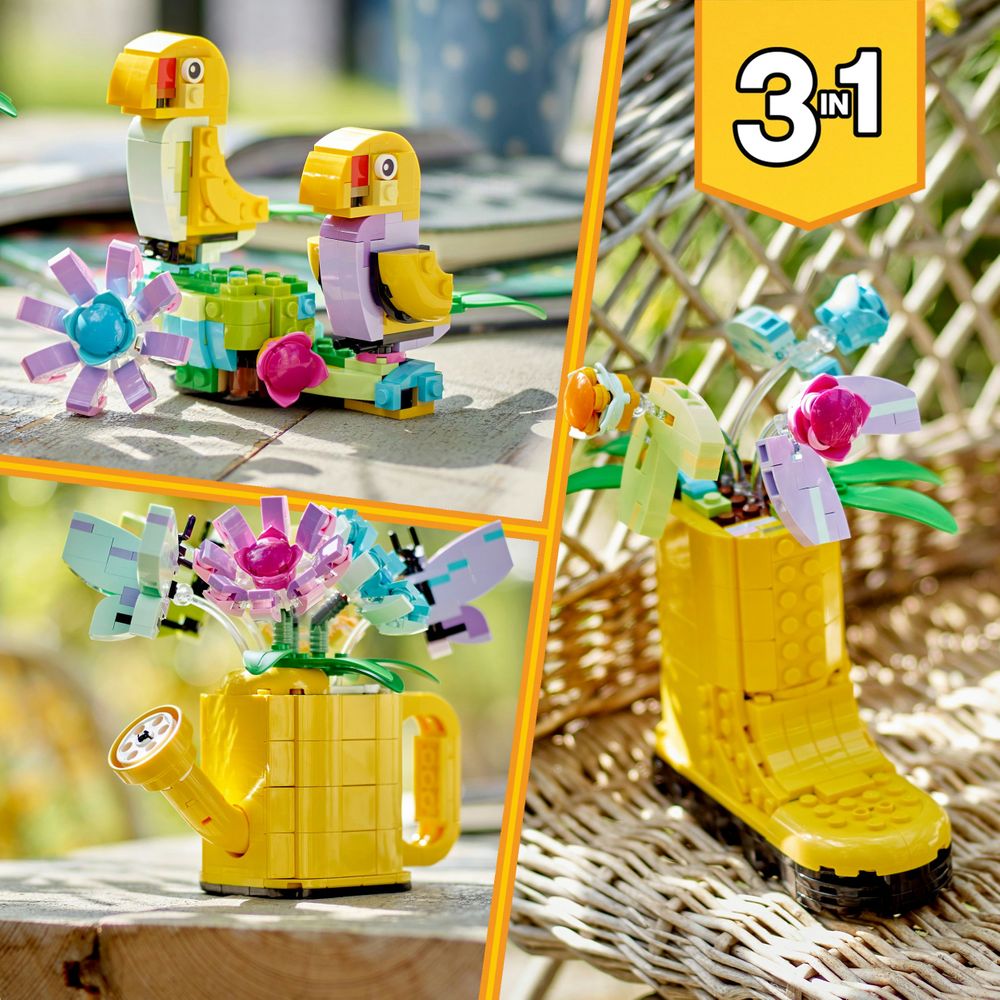 Bloemen in gieter LEGO 31149