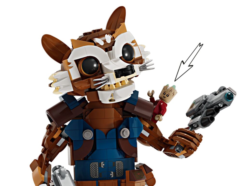 Buildable Rocket Raccoon LEGO 76282