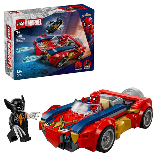 Spider-Man Car vs. Venomized Wolverine LEGO 76336