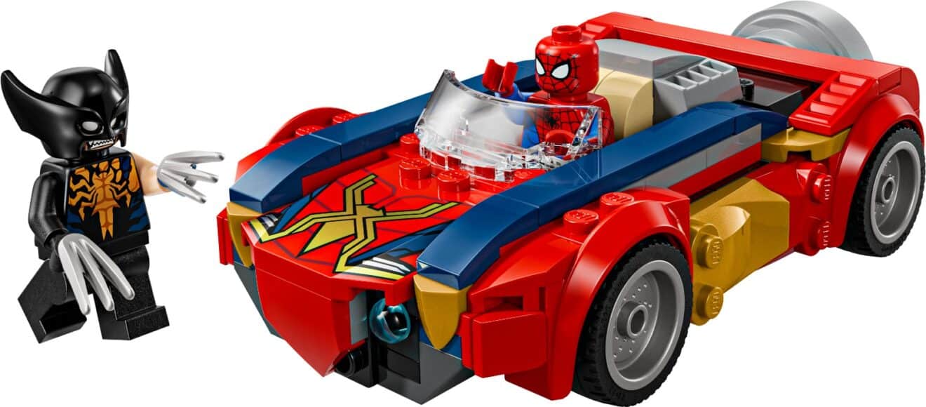 Spider-Man Car vs. Venomized Wolverine LEGO 76336