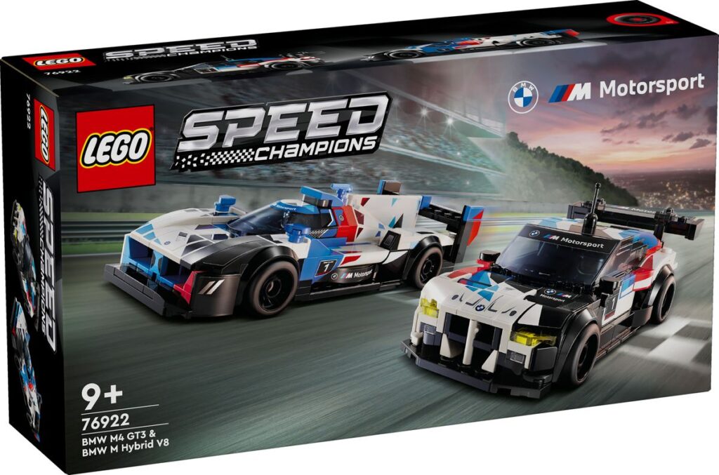 BMW M4 GT3 &amp; BMW M Hybrid V8 Race Cars LEGO 76922