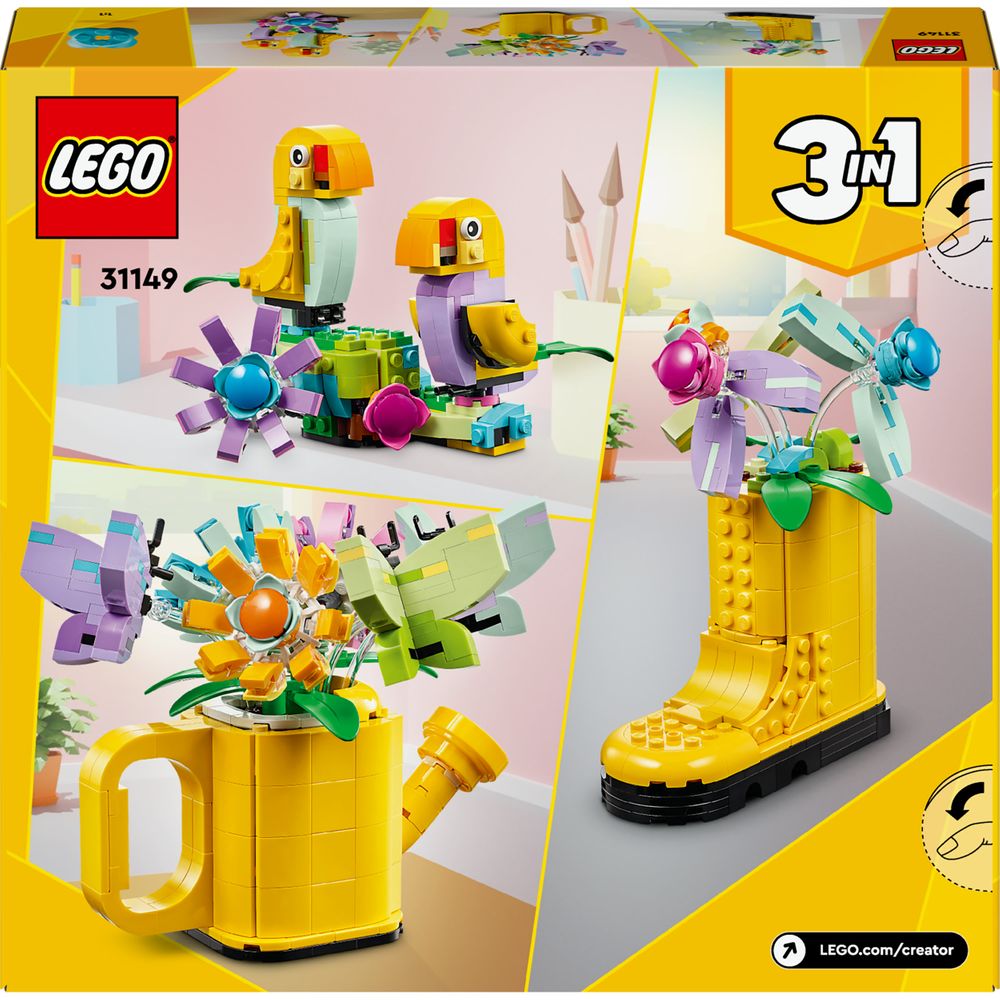 Flowers in watering can LEGO 31149