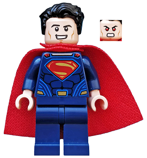 Superman - Dark Blue Suit, Spongy Cape, Plain Legs LEGO sh0219 | Fyrebrick.be