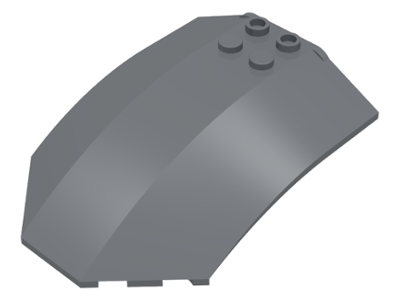 x224 | Windscreen 8 x 6 x 2 Curved Sloped Sides | LEGOPART