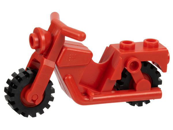 x81c01 | Motorcycle Town with Red Wheels with Black Tires | LEGOPART