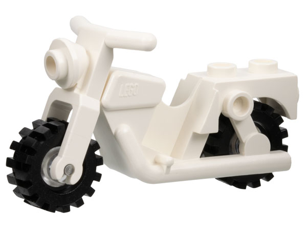 x81c02 | Motorcycle Town with Trans-Clear Wheels with Black Tires | LEGOPART