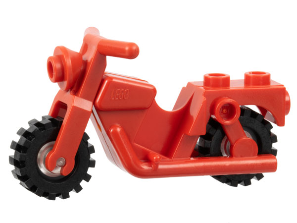 x81c02 | Motorcycle Town with Trans-Clear Wheels with Black Tires | LEGOPART