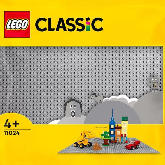 Gray building plate Lego 11024