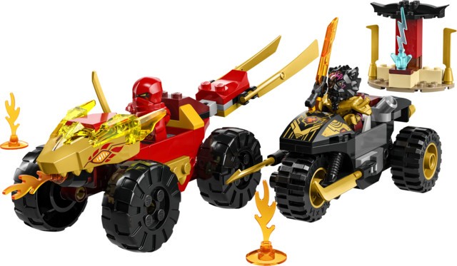 Lego 71789 Kai und Ras‘ Auto vs. Motorrad-Duell