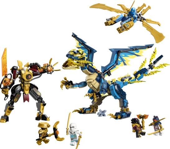 Element Dragon vs The Empress's Mech Lego 71796