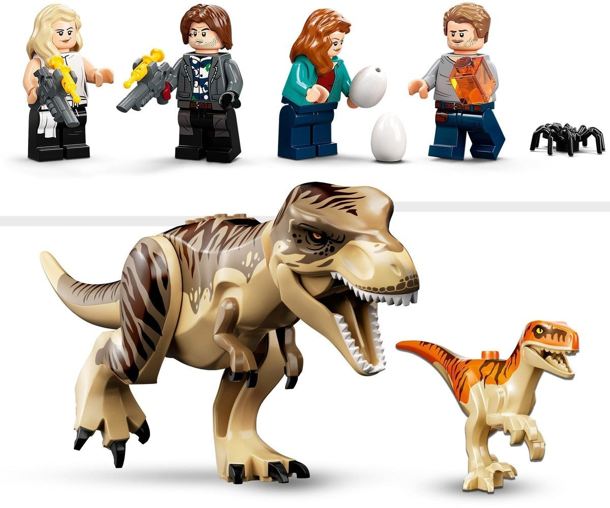 T-Rex und Atrociraptor-Dinosaurier entkommen Lego 76948